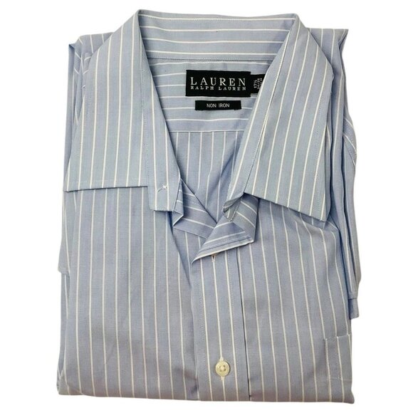 Lauren Ralph Lauren Men's Size 17.5-34/35 Regular Fit Non Iron 100% Cotton - Picture 1 of 8